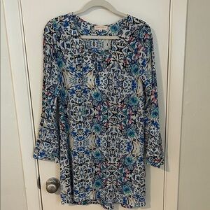 Eight Sixty Floral Blue and Pink Dress